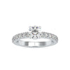 Jewelove™ Rings Women's Band only / VS J 0.50cts. Solitaire Platinum Diamond Shank Engagement Ring JL PT 0169-A