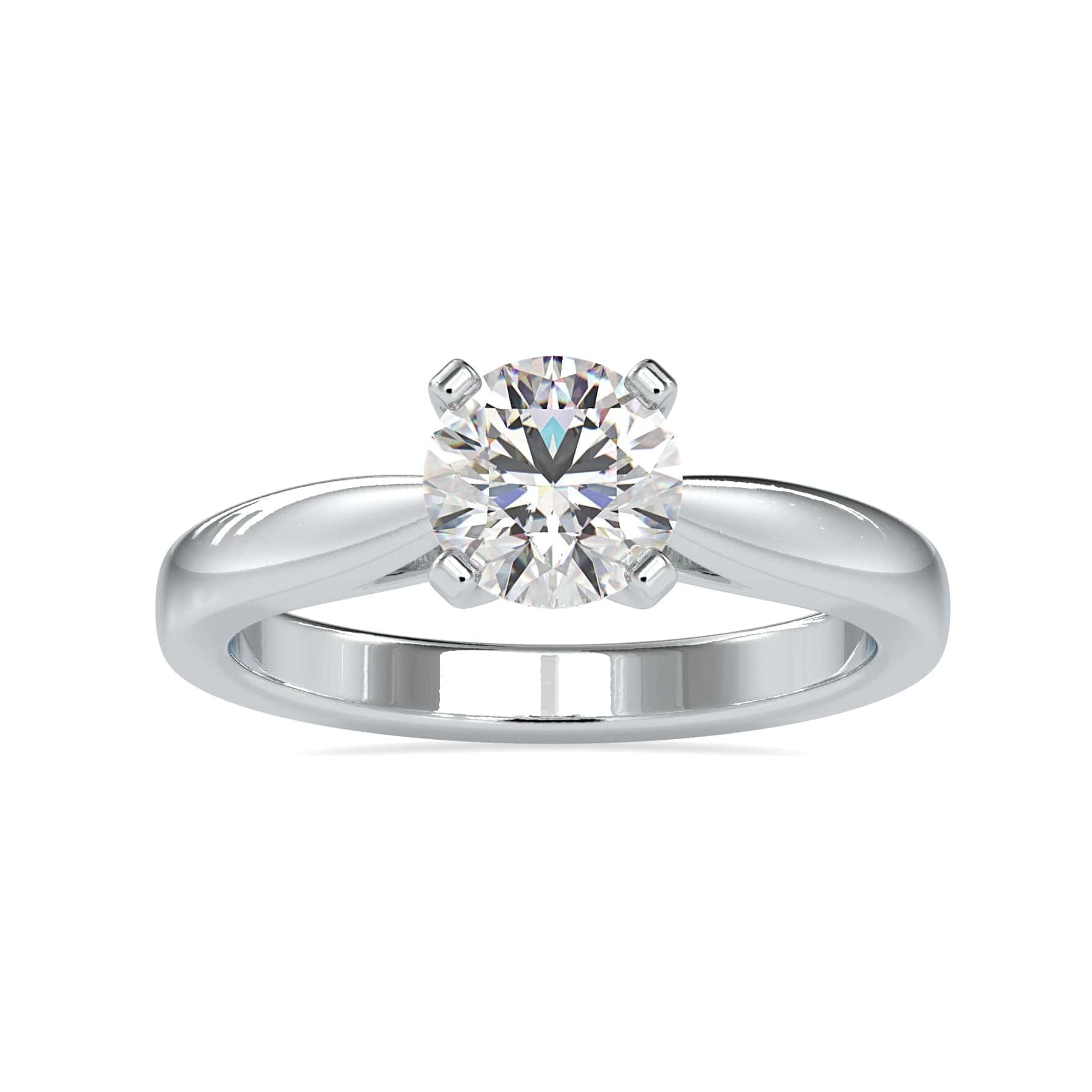 Jewelove™ Rings Women's Band only / VS J 0.50cts. Solitaire Platinum Engagement Ring JL PT 0056