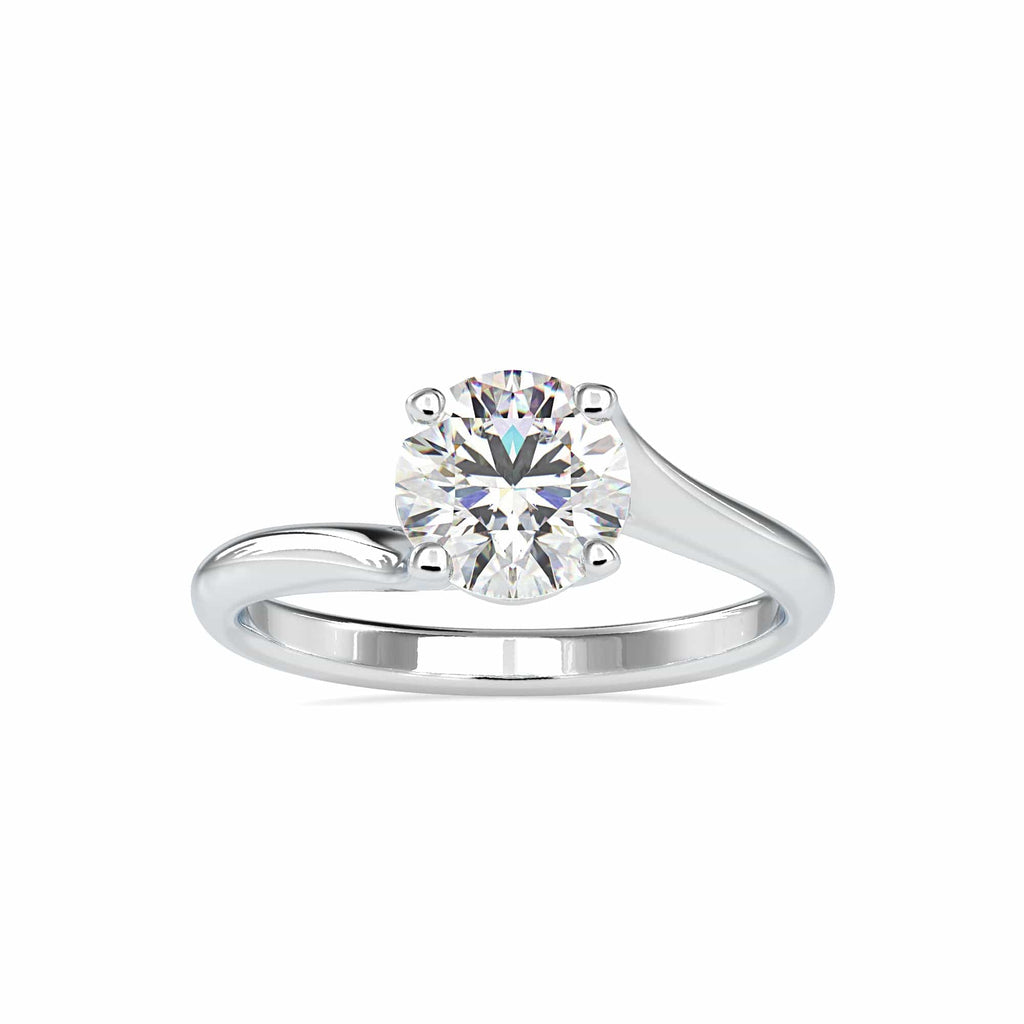 Jewelove™ Rings Women's Band only / VS J 0.50cts. Solitaire Platinum Engagement Ring JL PT 0127