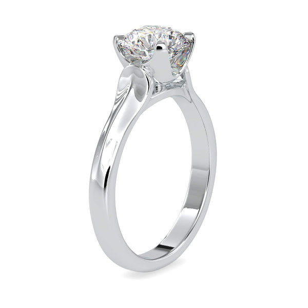Jewelove™ Rings Women's Band only / VS J 0.50cts. Solitaire Platinum Engagement Ring JL PT 0133