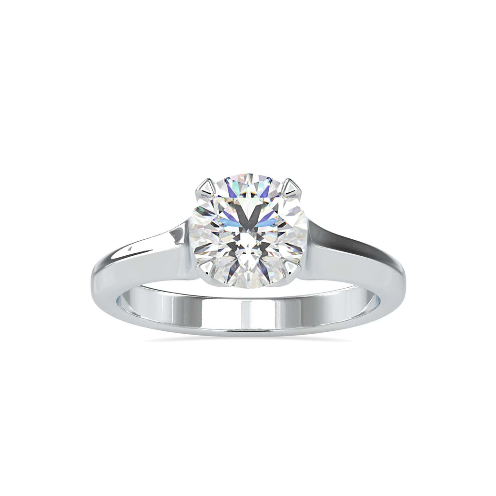 Jewelove™ Rings Women's Band only / VS J 0.50cts. Solitaire Platinum Engagement Ring JL PT 0133