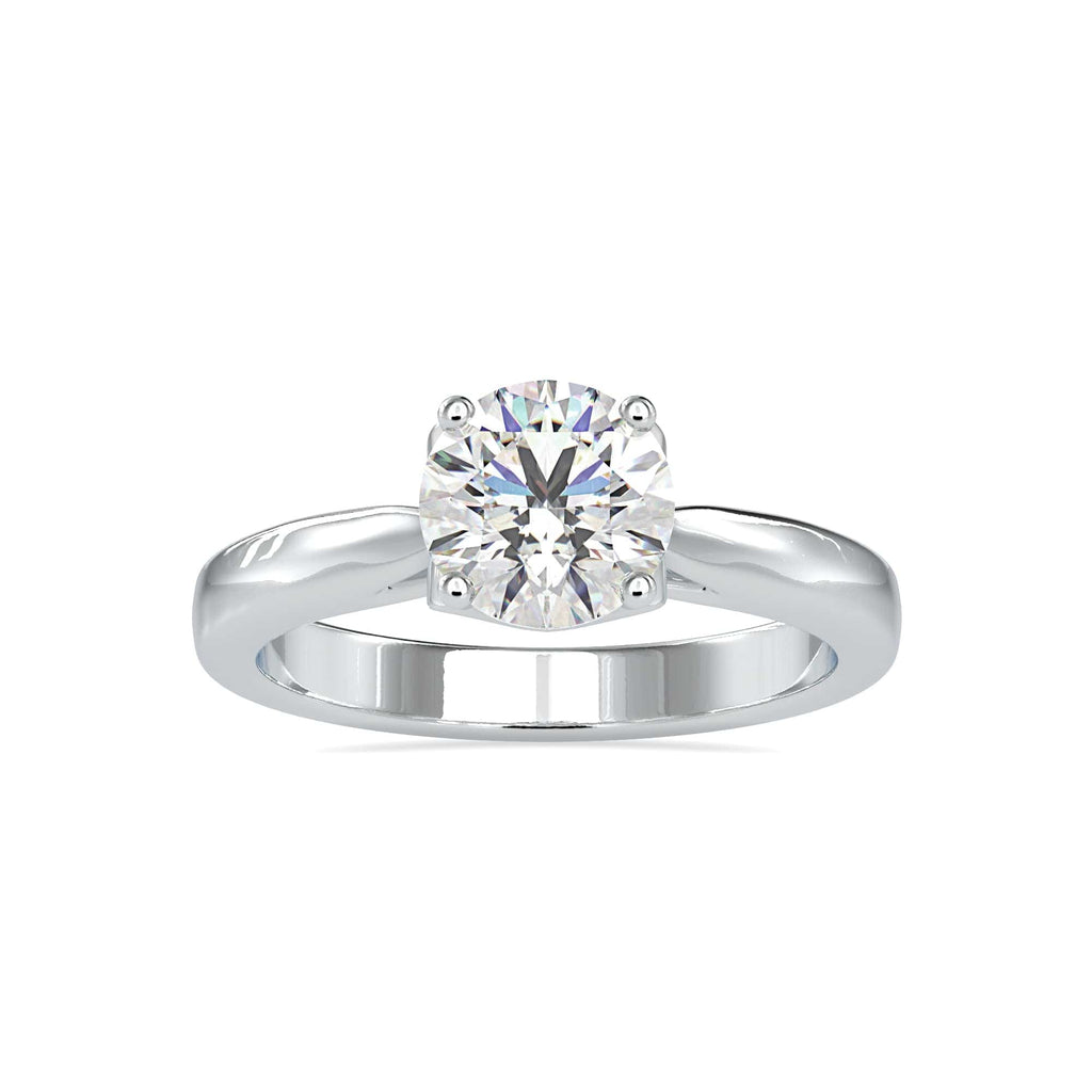 Jewelove™ Rings Women's Band only / VS J 0.50cts. Solitaire Platinum Engagement Ring JL PT 0134