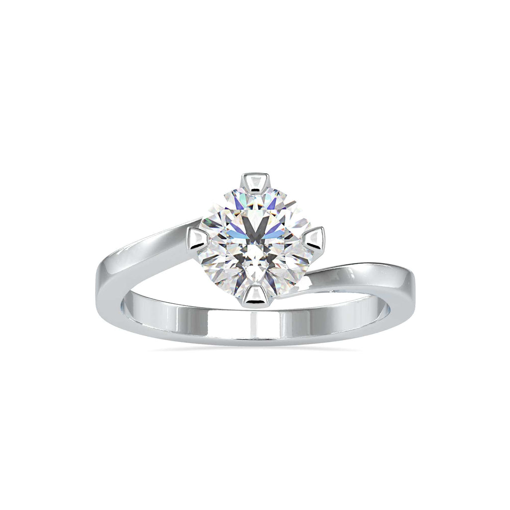 Jewelove™ Rings Women's Band only / VS J 0.50cts. Solitaire Platinum Engagement Ring JL PT 0144