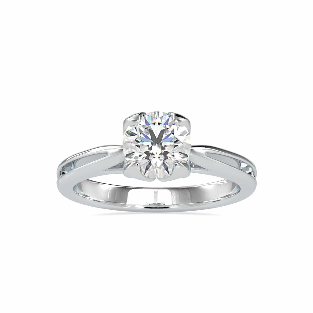 Jewelove™ Rings Women's Band only / VS J 0.50cts. Solitaire Platinum Engagement Ring JL PT 0182