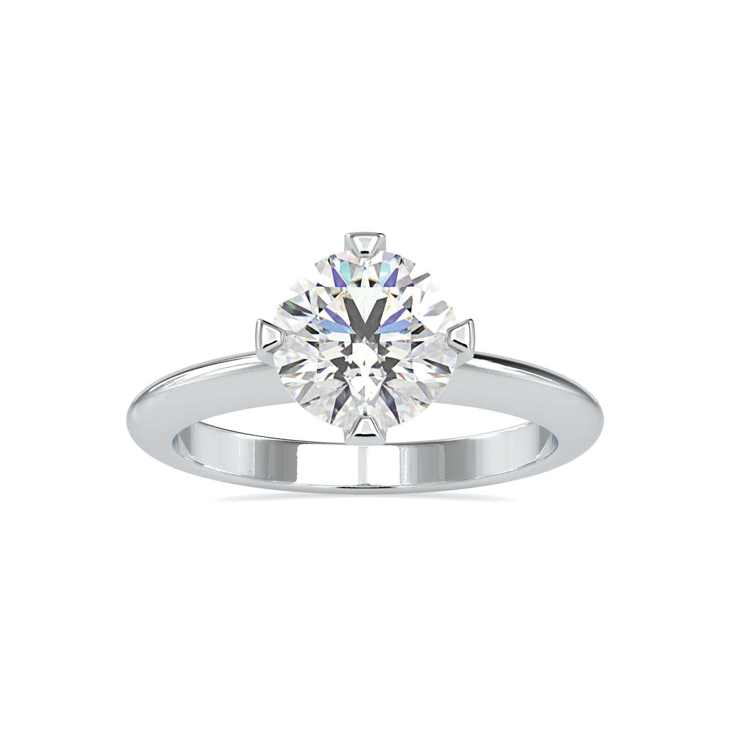 Jewelove™ Rings Women's Band only / VS J 0.50cts. Solitaire Platinum Engagement Ring JL PT 0194-A