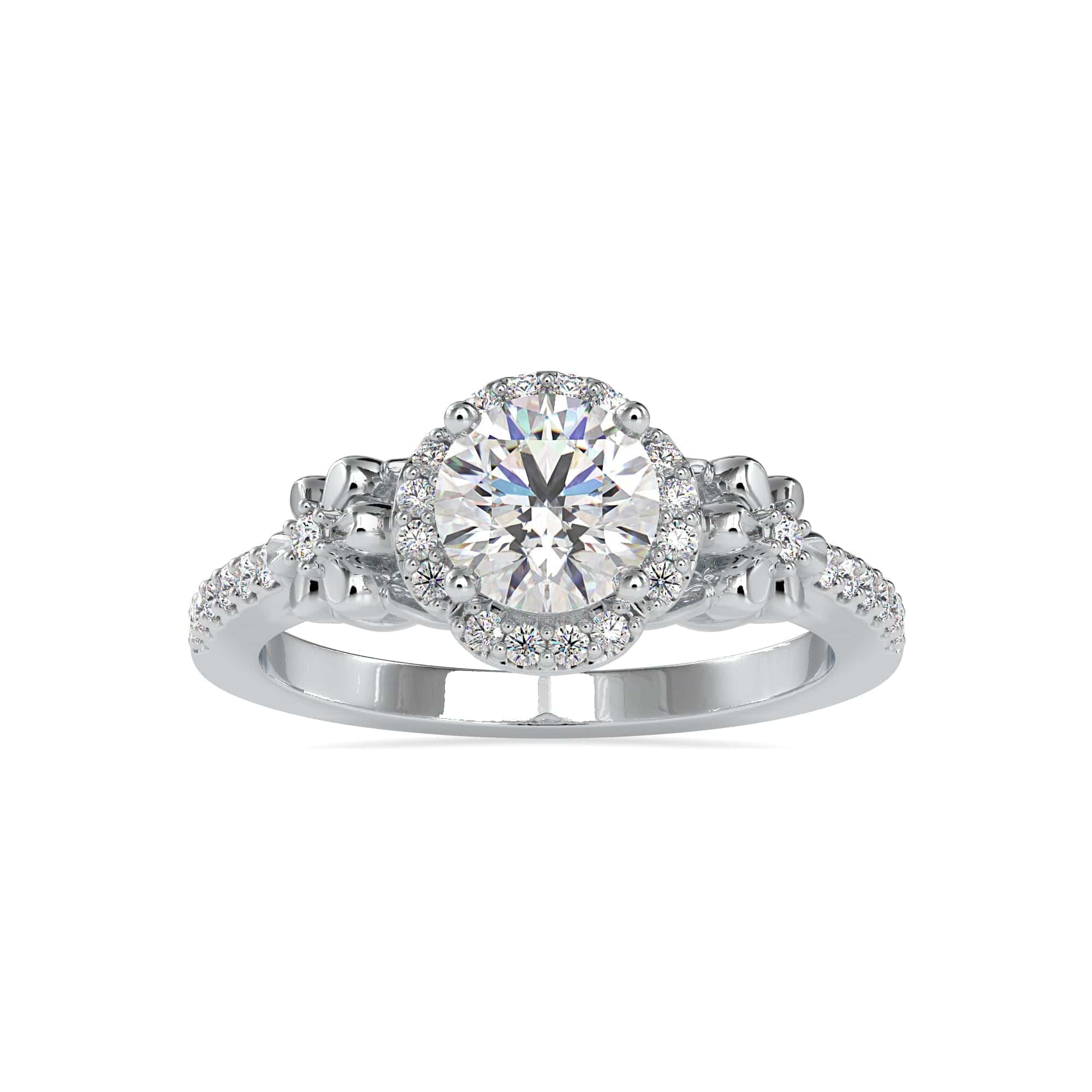 2.75ct Round Diamond Engagement Ring | Round diamond engagement rings, Engagement  rings, Diamond engagement rings