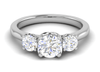 Jewelove™ Rings J VS / Women's Band only 0.50cts Solitaire Platinum Ring JL PT R3 RD 112