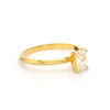 Jewelove™ Rings Women's Band only / G VS 0.70 cts. Emerald cut solitaire 18k Gold Ring for Women