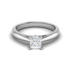 Jewelove™ Rings VS I / Women's Band only 0.70 cts Princess Cut Solitaire Platinum Diamonds Ring JL PT RS PR 156