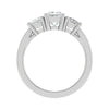 Jewelove™ Rings I VS / Women's Band only 0.70 cts. Princess Cut Solitaire Platinum Shank Diamond Ring JL PT R3 PR 132