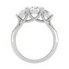Jewelove™ Rings J VS / Women's Band only 0.70 cts. Solitaire Diamond Accents Platinum Engagement Ring JL PT R3 RD 120