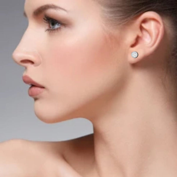 Jewelove™ Earrings VS J 0.70 cts. Solitaire Platinum Diamond Earrings JL PT E SE RD 105