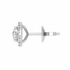 Jewelove™ Earrings VS J 0.70 cts. Solitaire Platinum Diamond Earrings JL PT E SE RD 105