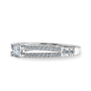Jewelove™ Rings Women's Band only / VVS G 0.70cts. Cushion Cut Solitaire Diamond Split Shank Platinum Diamond Shank Engagement Ring JL PT 1179-B