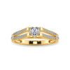 Jewelove™ Rings Women's Band only / VS I 0.70cts. Heart Cut Solitaire Diamond Split Shank 18K Yellow Gold Ring JL AU 1181Y-B