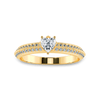 Jewelove™ Rings Women's Band only / VS I 0.70cts. Heart Cut Solitaire Diamond Split Shank 18K Yellow Gold Ring JL AU 1189Y-B