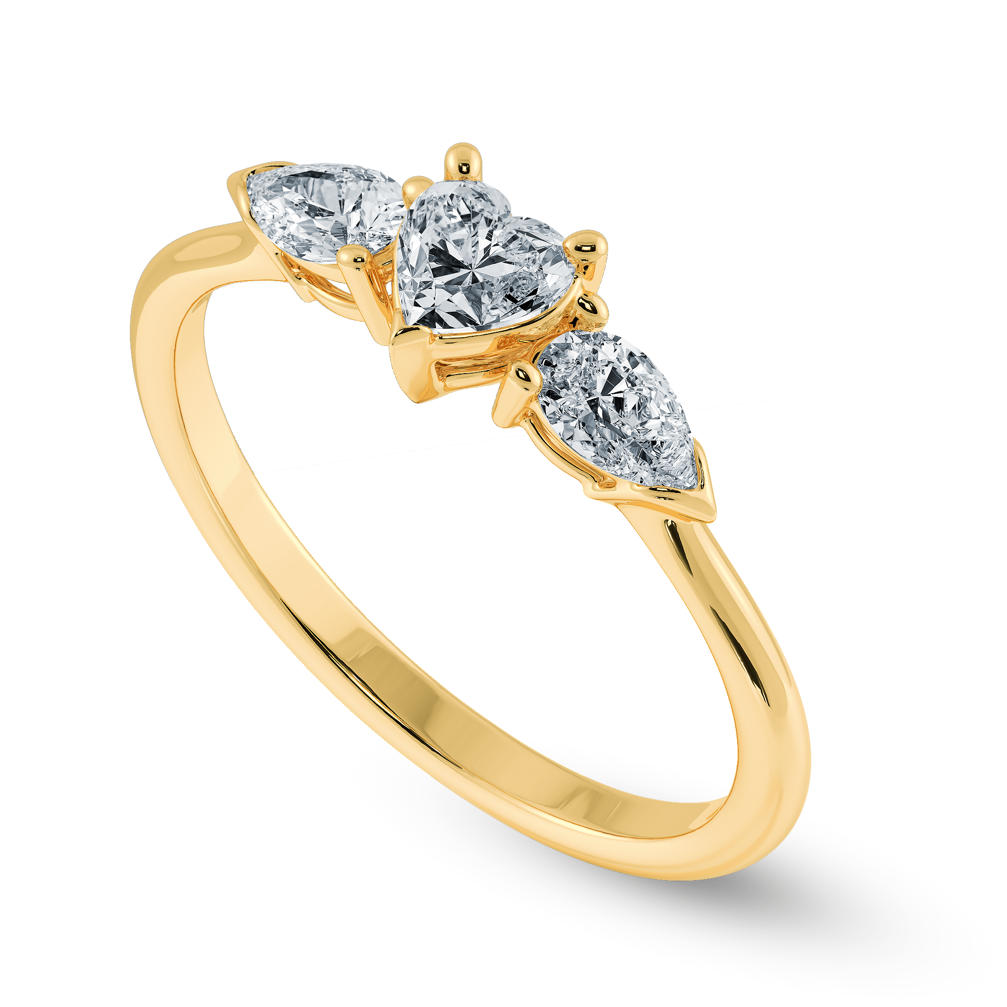 Faith - 14k Yellow Gold 2 Carat Oval Split Shank Natural Diamond Engagement  Ring @ $3500 | Gabriel & Co.