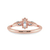 Jewelove™ Rings Women's Band only / VS I 0.70cts. Marquise Cut Solitaire with Pear Cut Diamond Accents 18K Rose Gold Ring JL AU 1208R-B