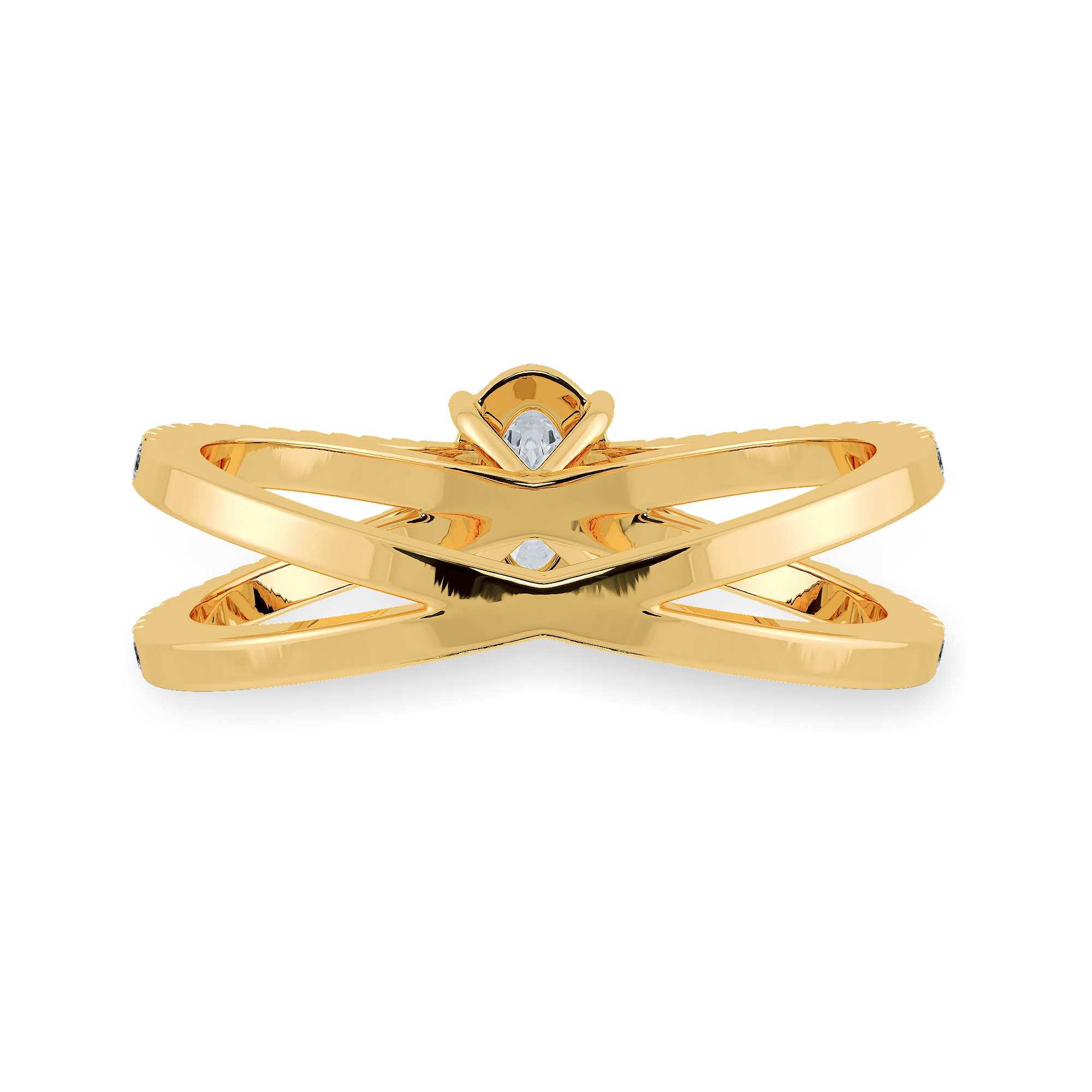 Buy El Regalo V Shape Curved Vanki Ring- Sparkling Slim Chevron Stacking  Statement Ring for Girls & Women (Gold) at Amazon.in