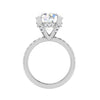 Jewelove™ Rings VS J / Women's Band only 0.70cts. Solitaire Diamond Shank Platinum Ring JL PT 50974