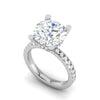 Jewelove™ Rings VS J / Women's Band only 0.70cts. Solitaire Diamond Shank Platinum Ring JL PT 50974