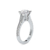 Jewelove™ Rings Women's Band only / VS J 0.70cts. Solitaire Platinum Diamond Shank Engagement Ring JL PT 0100