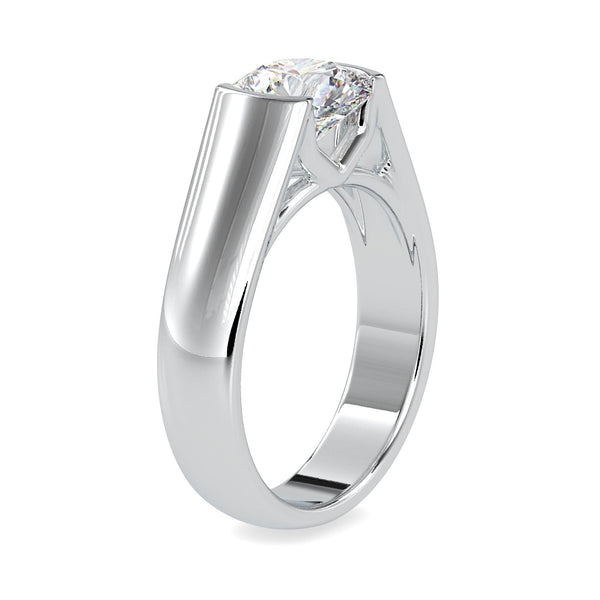 Jewelove™ Rings Men's Band only / VS J 0.70cts. Solitaire Platinum Engagement Ring for Men JL PT 0184
