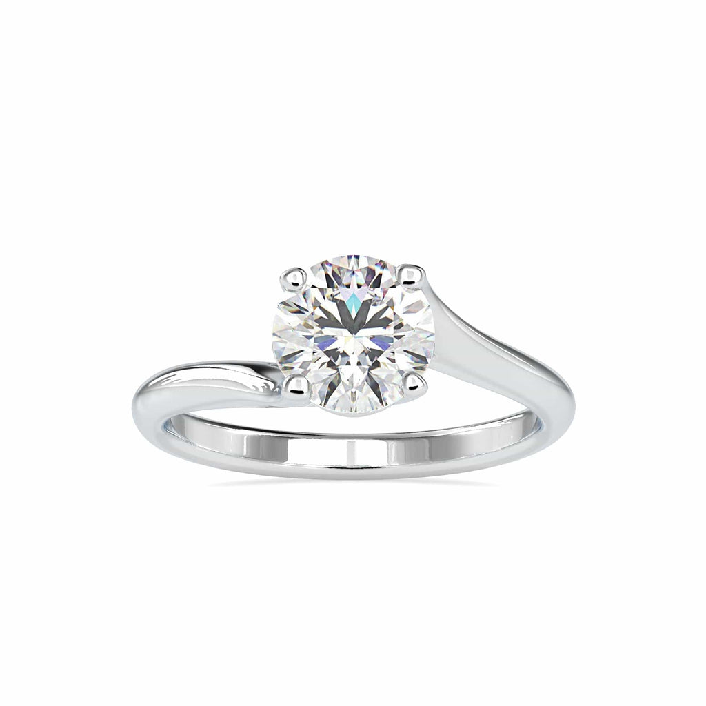 Jewelove™ Rings Women's Band only / VS J 0.70cts. Solitaire Platinum Engagement Ring JL PT 0127-B