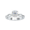Jewelove™ Rings Women's Band only / VS J 0.70cts. Solitaire Platinum Twisted Shank Engagement Ring JL PT 0137