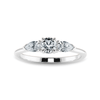 Jewelove™ Rings J VS / Women's Band only 0.70cts Solitaire with Pear Cut Diamond Accents Platinum Ring JL PT 2020-B