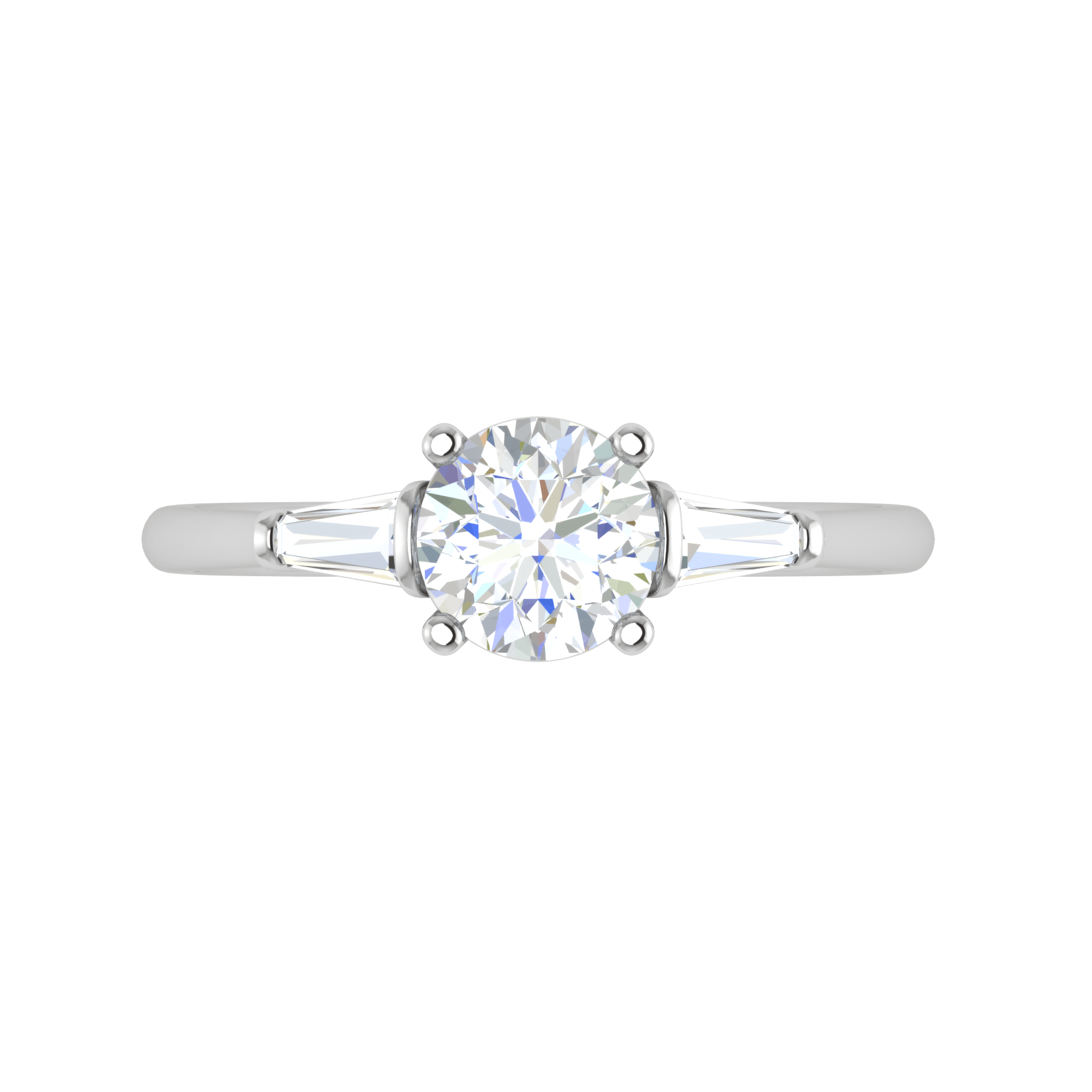 Jewelove™ Rings J VS / Women's Band only 0.90 cts. Platinum Solitaire Diamond Ring JL PT R3 RD 118-A