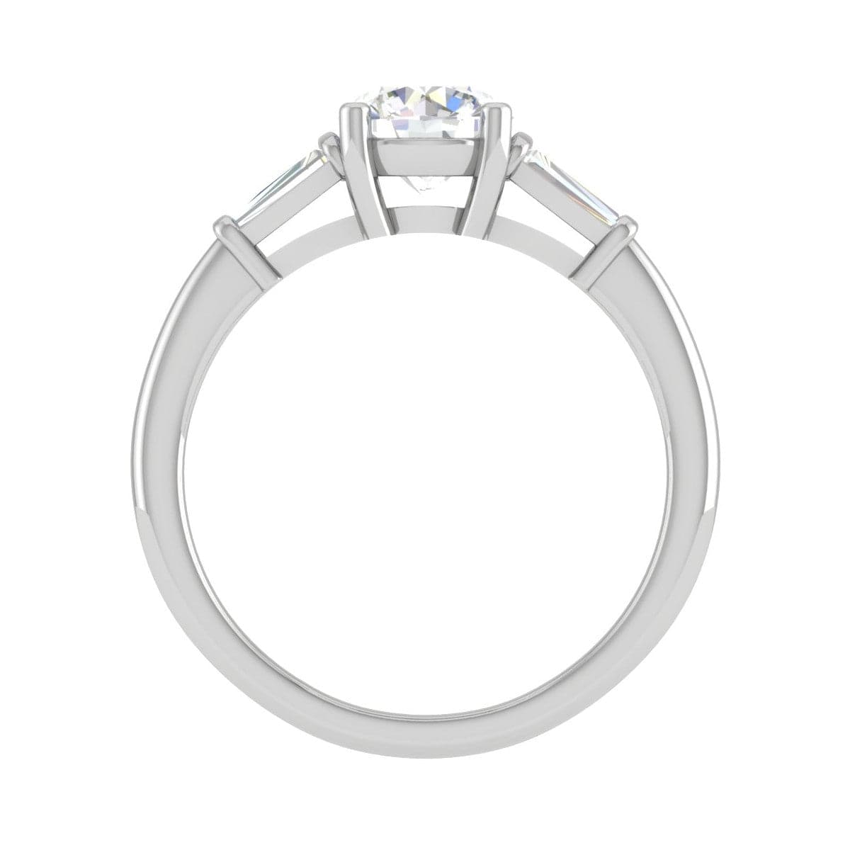 Jewelove™ Rings J VS / Women's Band only 0.90 cts. Platinum Solitaire Diamond Ring JL PT R3 RD 118-A