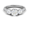Jewelove™ Rings J VS / Women's Band only 1.00 cts Platinum Solitaire Diamond Shank Ring JL PT R3 RD 114
