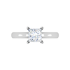 Jewelove™ Rings VS I / Women's Band only 1.00 cts Princess Cut Solitaire Platinum Diamonds Ring JL PT RS PR 122