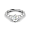 Jewelove™ J VS / Women's Band only 1 Carat Solitaire 6 Prong Platinum Ring JL PT RS RD 103