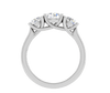 Jewelove™ Rings J VS / Women's Band only 1 Carat Solitaire Diamond Accents Platinum Ring JL PT R3 RD 135