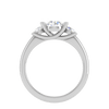 Jewelove™ Rings J VS / Women's Band only 1 Carat Solitaire Diamond Accents Platinum Ring JL PT R3 RD 138