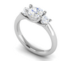 Jewelove™ Rings J VS / Women's Band only 1 Carat Solitaire Diamond Accents Platinum Ring JL PT R3 RD 138