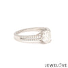 Jewelove™ Rings J VS / Women's Band only 1 Carat. Solitaire Platinum Diamond Split Shank Ring JL PT 1221