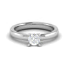 Jewelove™ J VS / Women's Band only 1 Carat Solitaire Platinum Ring JL PT RS RD 102