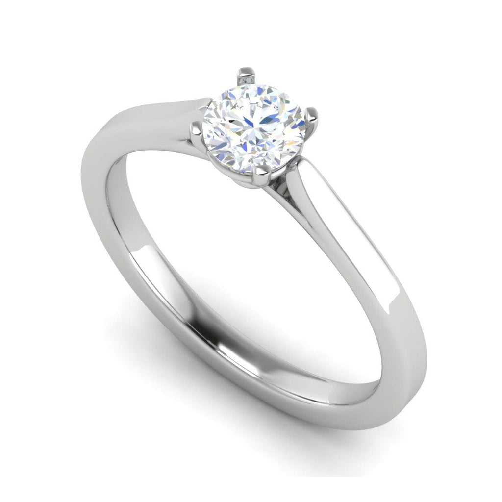 Jewelove™ J VS / Women's Band only 1 Carat Solitaire Platinum Ring JL PT RS RD 105