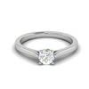 Jewelove™ J VS / Women's Band only 1 Carat Solitaire Platinum Ring JL PT RS RD 105