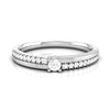 Jewelove™ Rings 10 Pointer Diamond Shank Platinum Ring for Women JL PT R-49