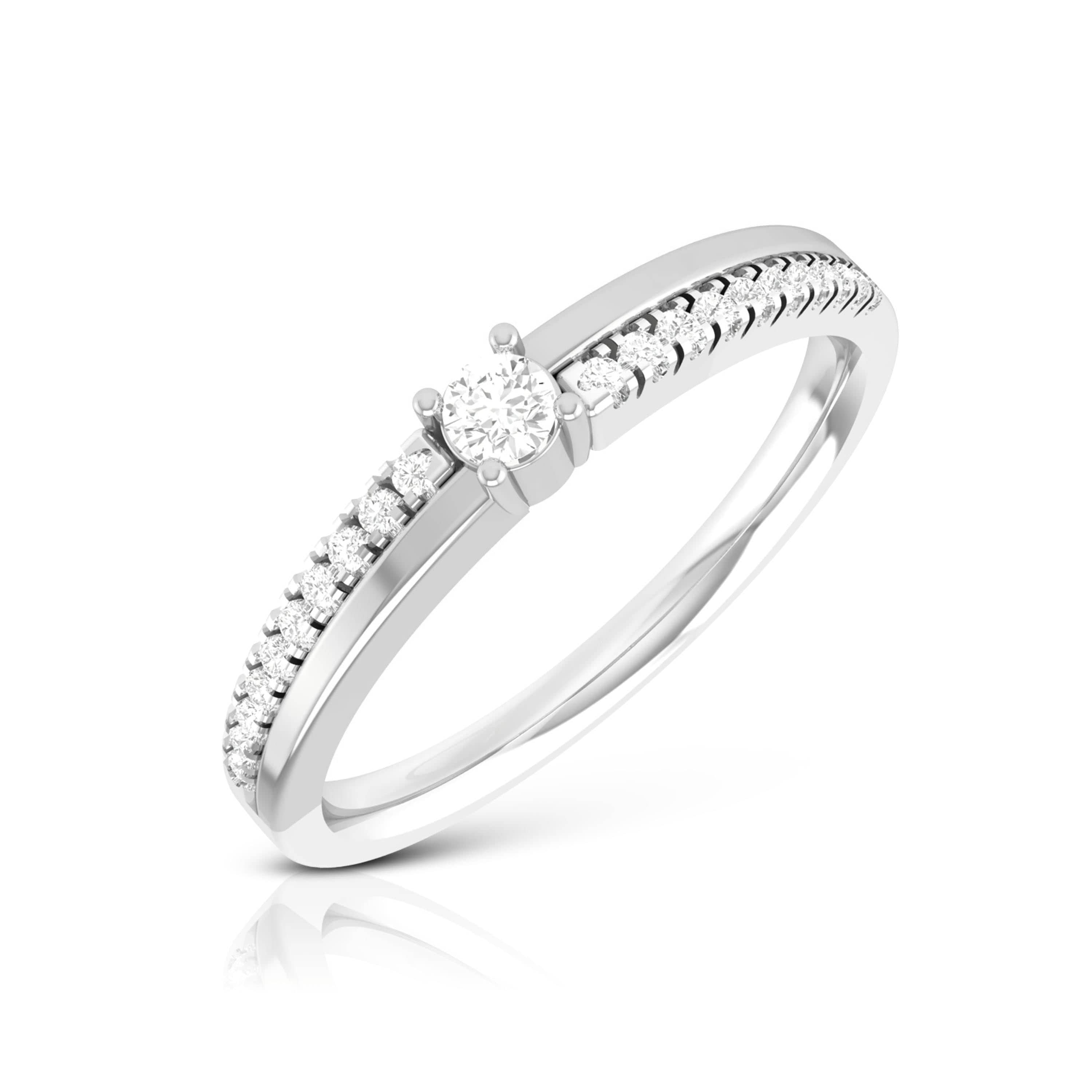 Petal Peekaboo Diamond Engagement Ring – With Clarity