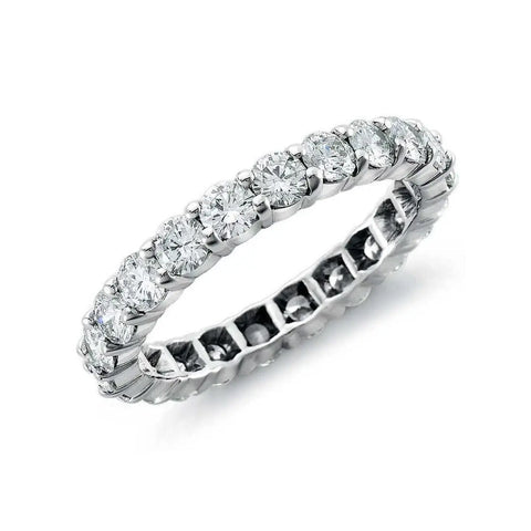 10 pointer Diamonds Full Eternity Platinum Wedding Band for Women SJ PTO 250