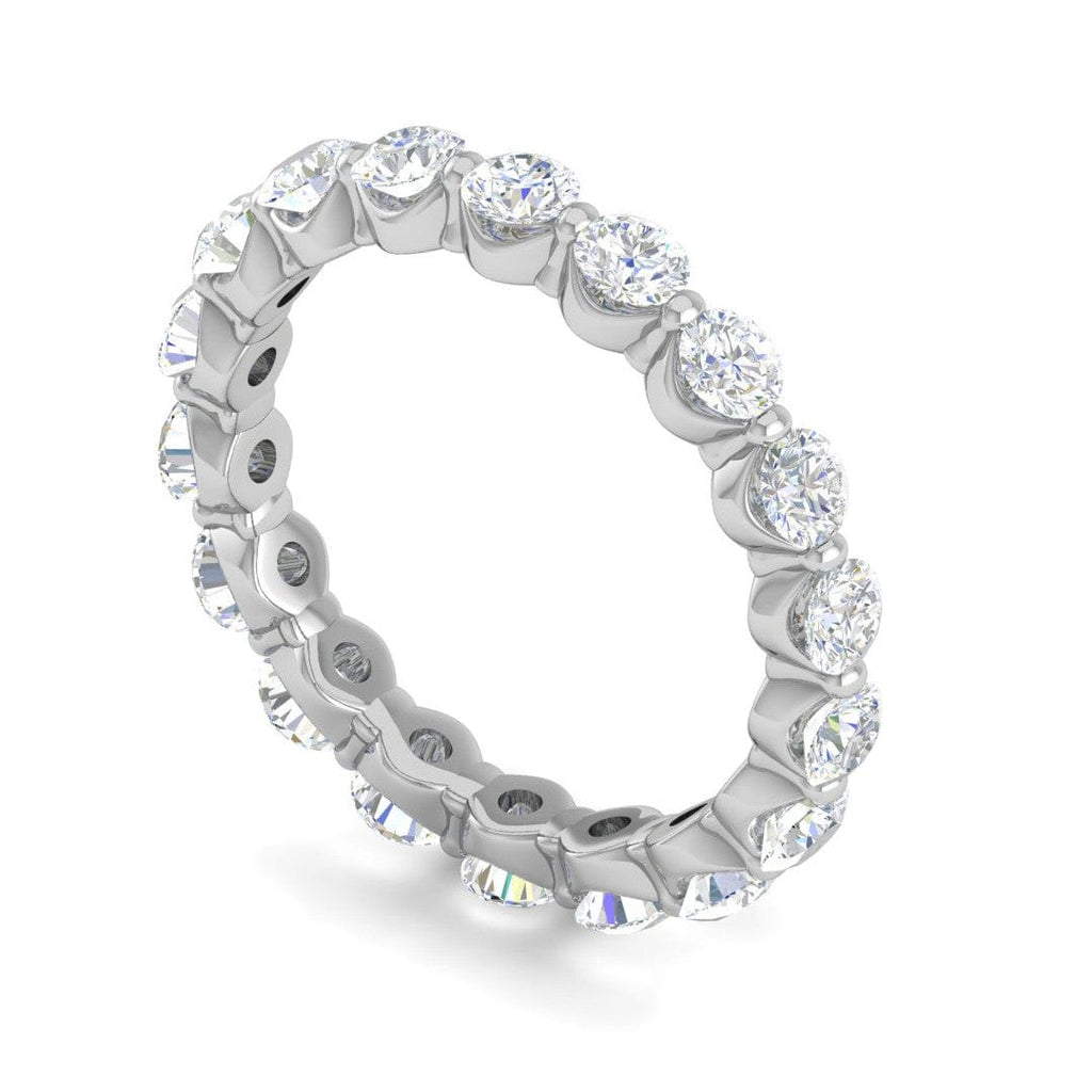 Jewelove™ Rings Women's Band only / SI IJ 10-Pointer Full Eternity Platinum Ring With Diamonds for Women JL PT ET RD 115