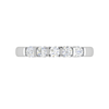 Jewelove™ Rings 10 Pointer Half Eternity Diamond Platinum Ring for Women JL PT WB RD 145