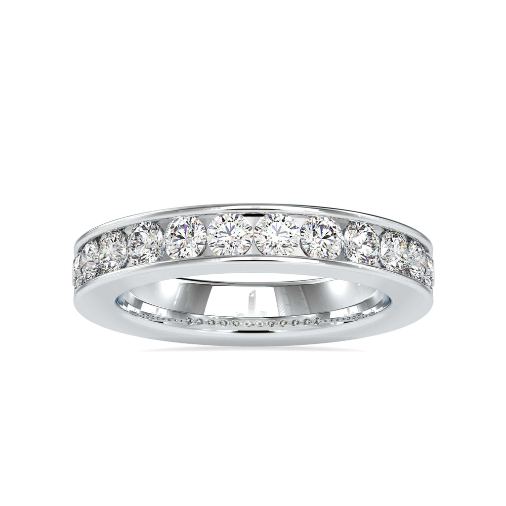 Jewelove™ Rings 10-Pointer Platinum Diamond Engagement Ring for Women JL PT 0110