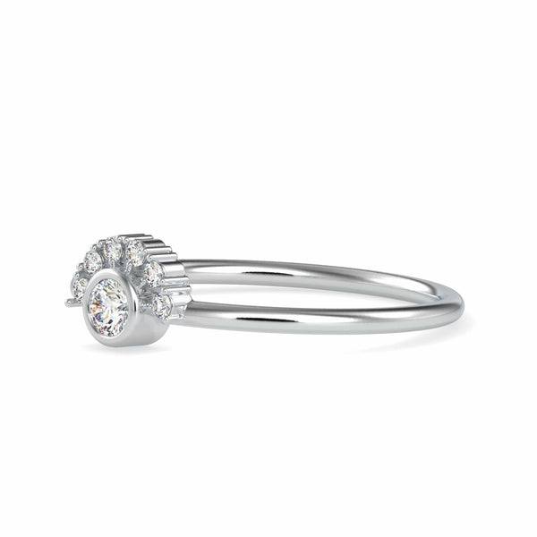 Jewelove™ Rings 10 Pointer Platinum Diamond Engagement Ring JL PT 0613