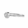 Jewelove™ Rings 10 Pointer Platinum Halo Diamond Engagement Ring JL PT 0601